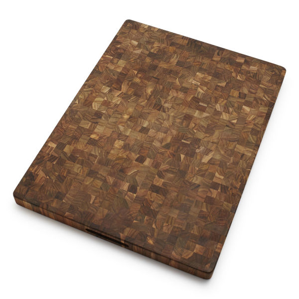 TeakHaus reversible end-grain cutting board