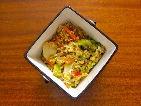vegetable fried cauliflower rice