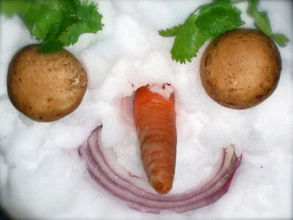 veggies snow