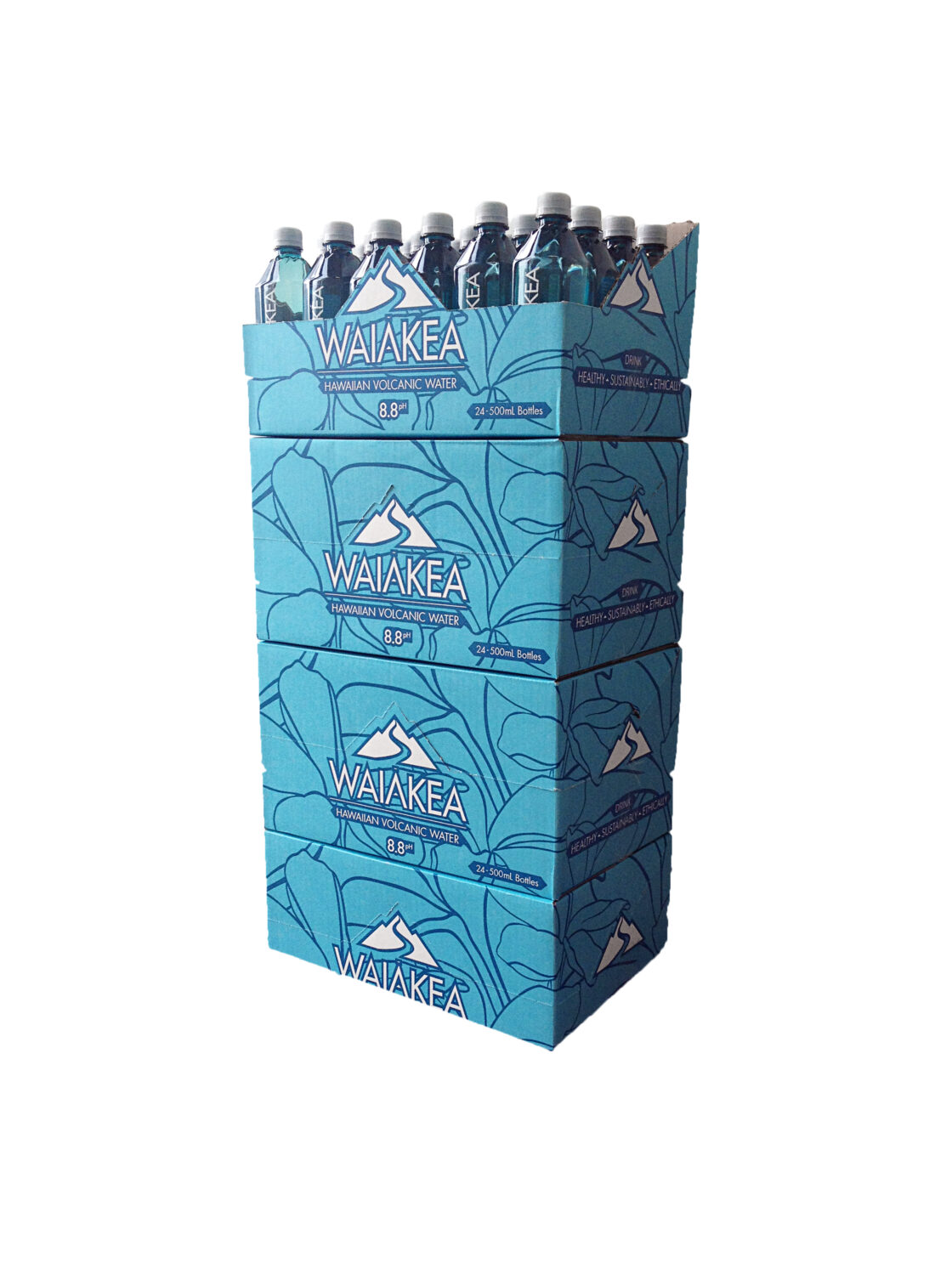 Waiakea water sustainable packaging