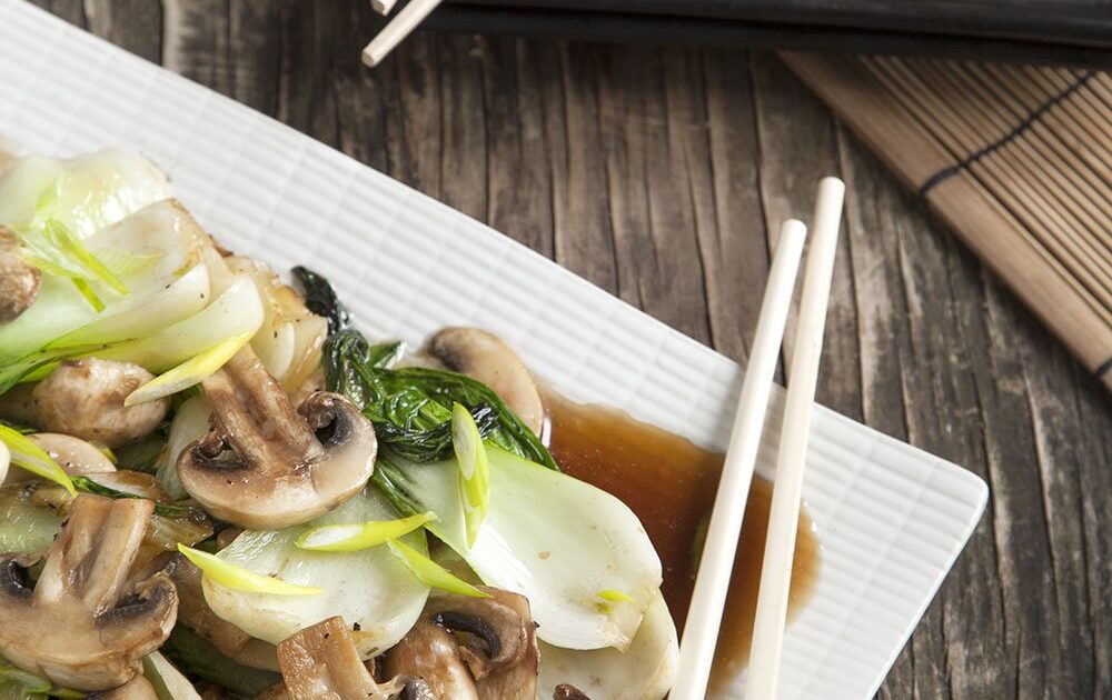 Savory Quinoa, Mushroom, and Bok Choy Stir Fry Recipe
