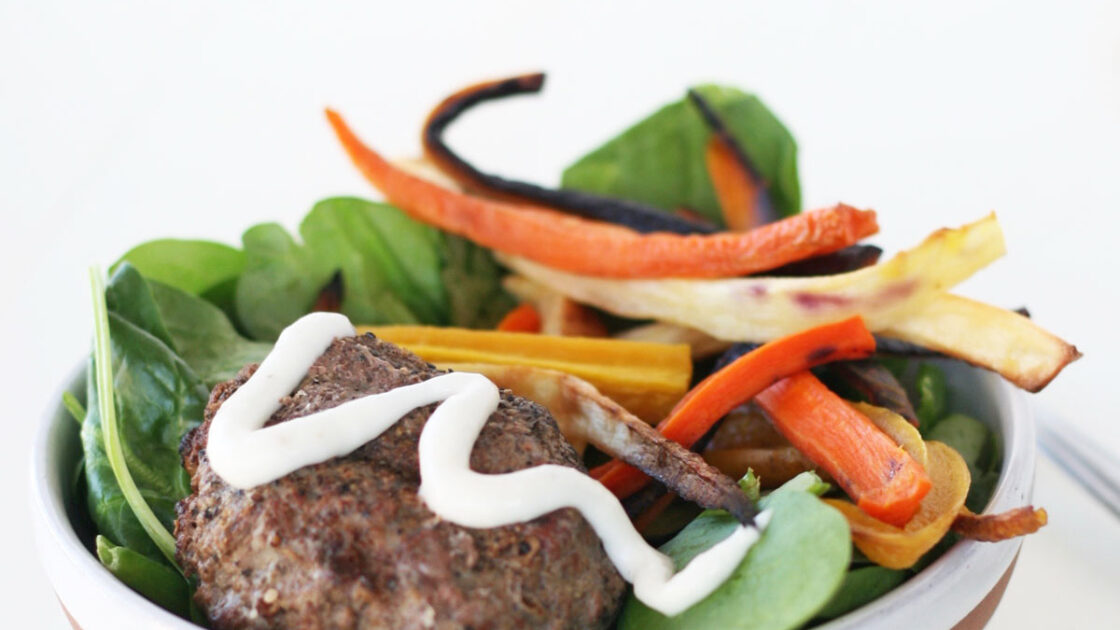 This Paleo Grass-Fed Burger Bowl Will Upgrade Your Burger Night ...