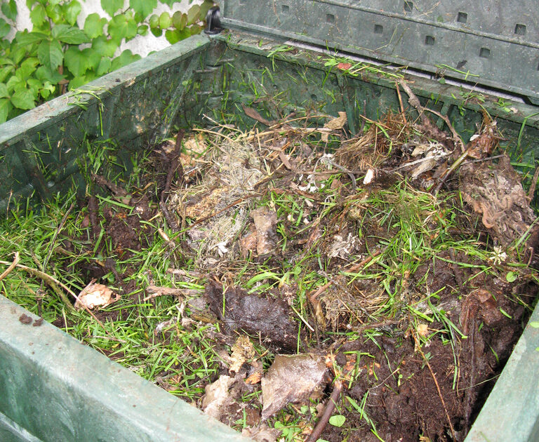 diy compost bin photo