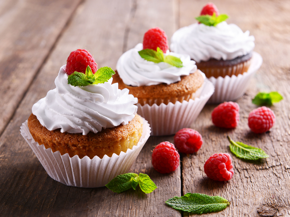 Gluten-Free Vegan Cupcakes Recipe with Coconut Whipped Cream Frosting and Fresh Berries - Organic Au