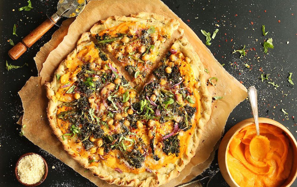 butternut squash recipes - veggie pizza