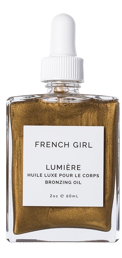 shimmering body oil