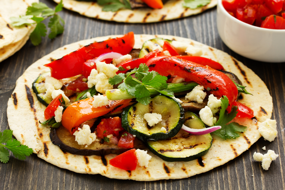 grilled vegetable tacos