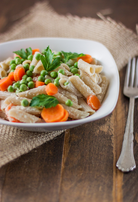 Guilt-Free Vegan Pasta Primavera with Fresh Spring Peas