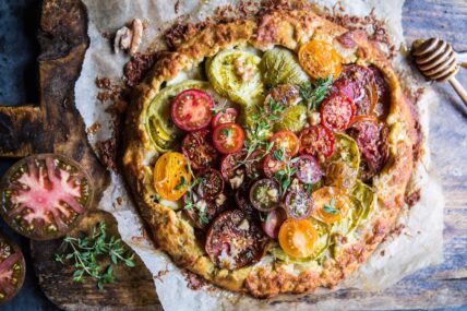 tomato recipes - tomato and zucchini galette