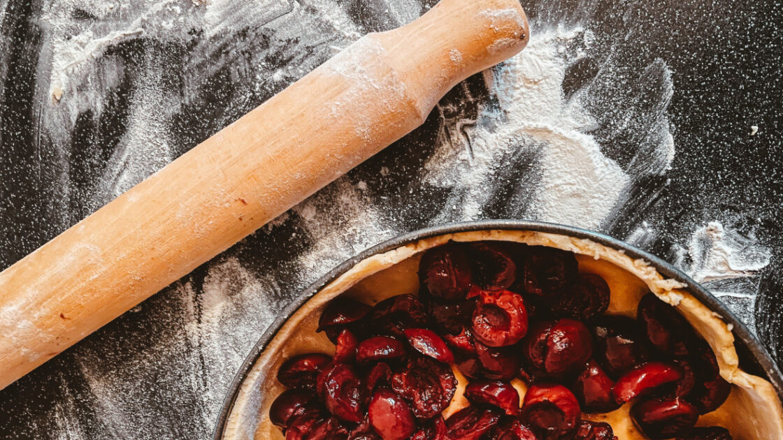 authentic French cherry clafoutis