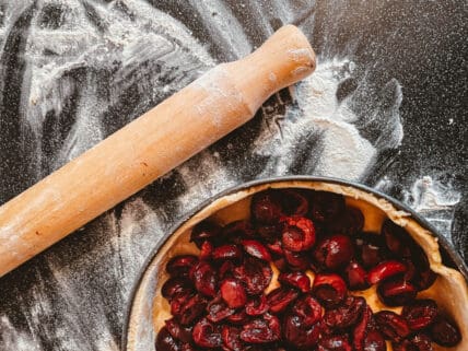 authentic French cherry clafoutis