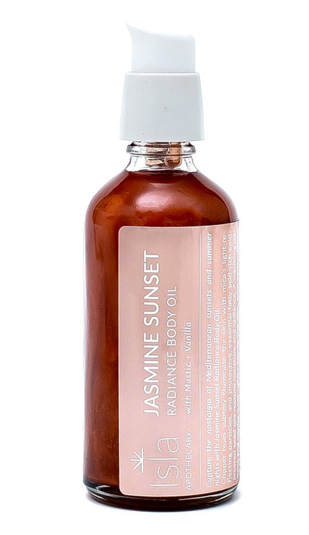shimmering body oil