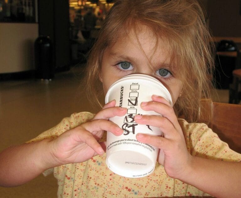 kids and coffee photo