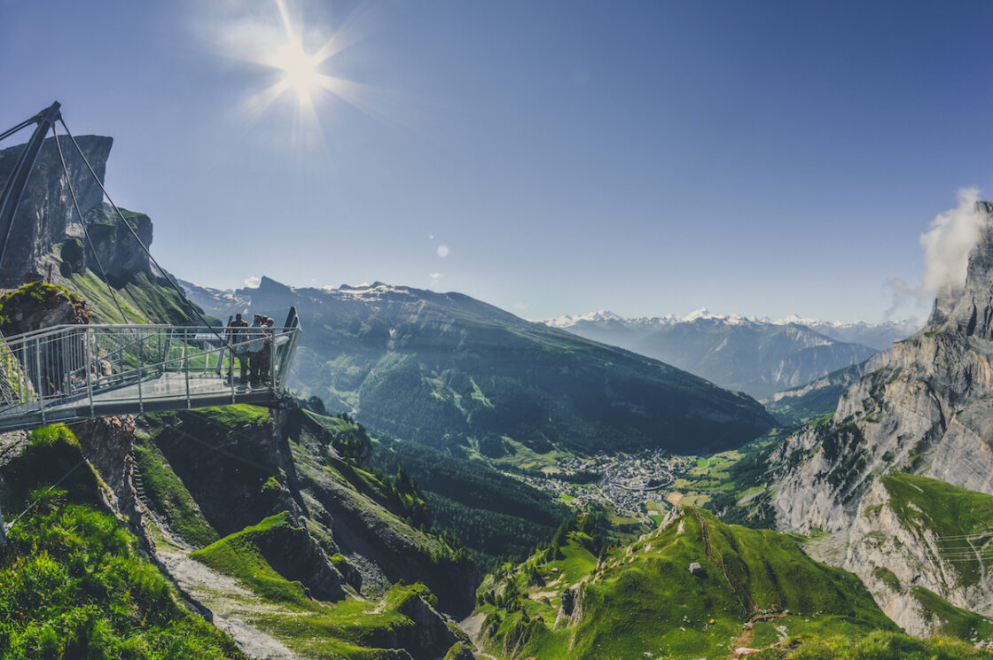 Leukerbad Gemmi Panorama