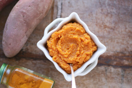 mashed sweet potatoes