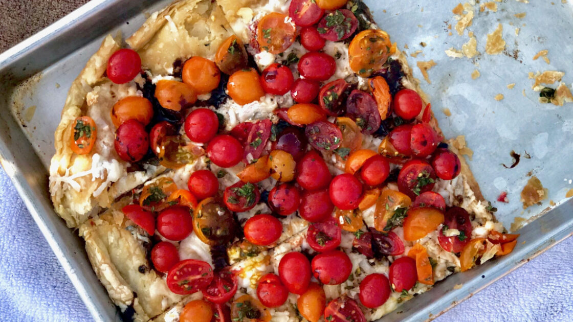Rustic End-of-Summer Cherry Tomato Galette