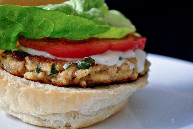 salmon burger
