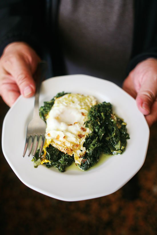 Saveur Recipe: Wild Greens with Fried Eggs - Organic Authority