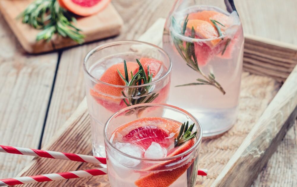 grapefruit-infused water