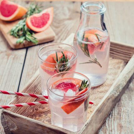 grapefruit-infused water