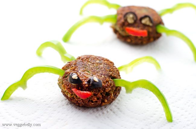 Healthy Halloween treats, spiders