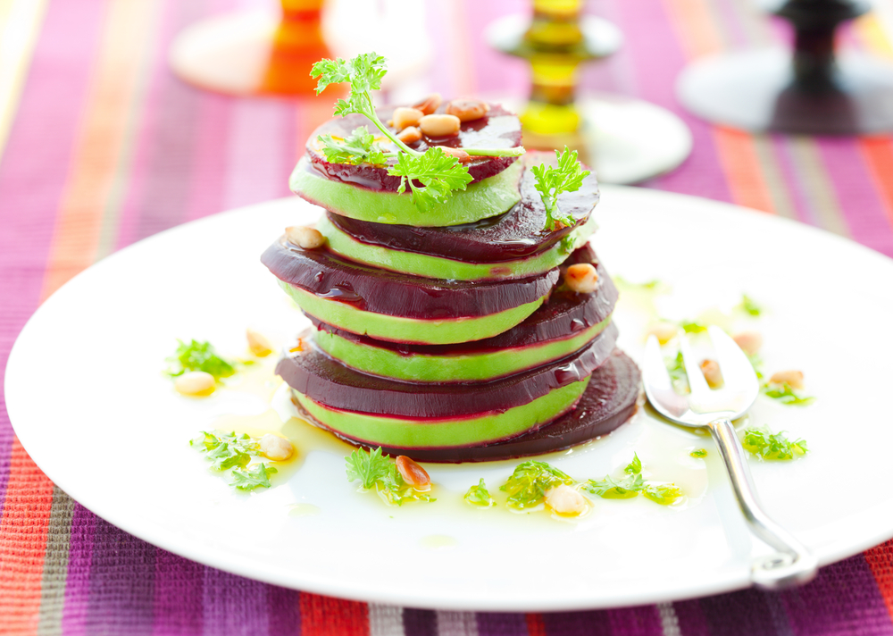 stacked beet salad