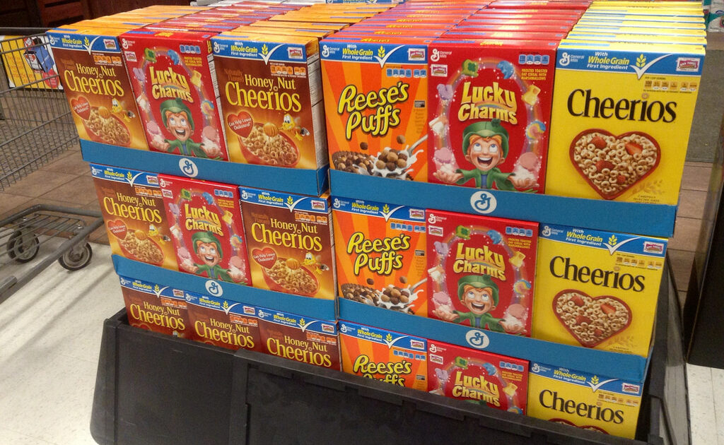 sugary kids cereals photo