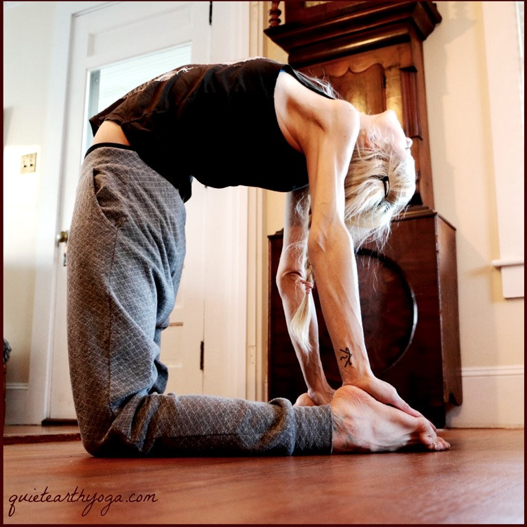ustrasana, camel pose, yoga backbend