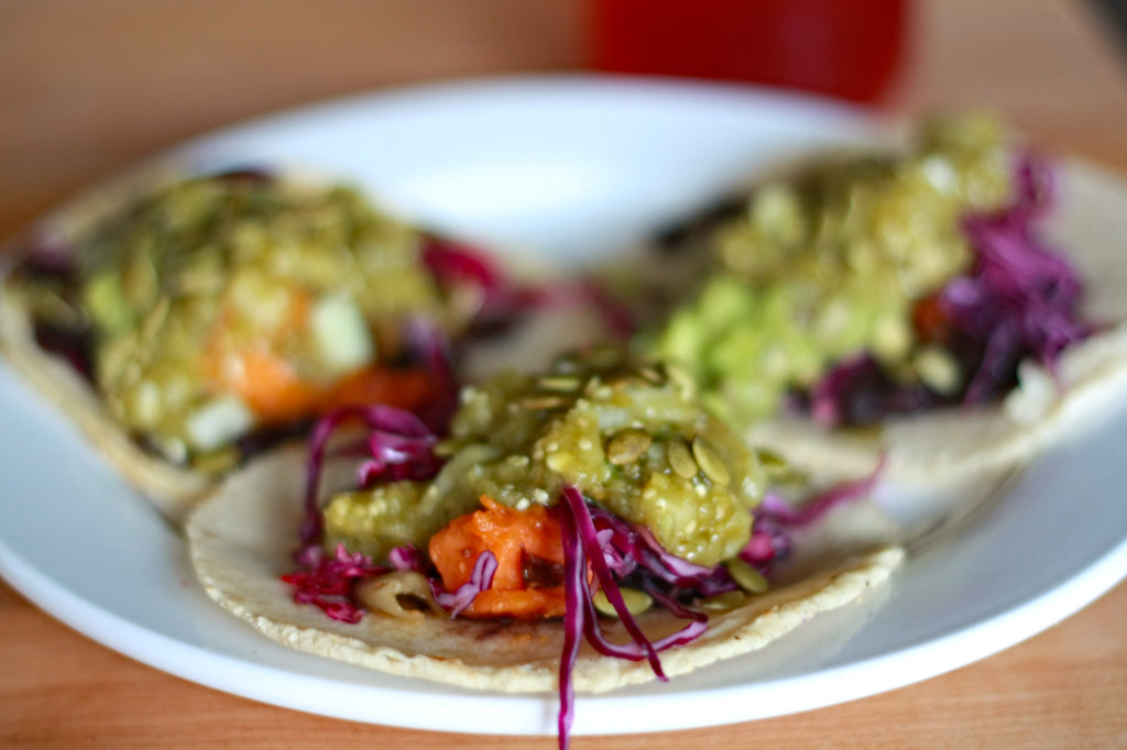 5-Minute Vegetarian Taco Recipe with Avocado and Chihuahua Cheese