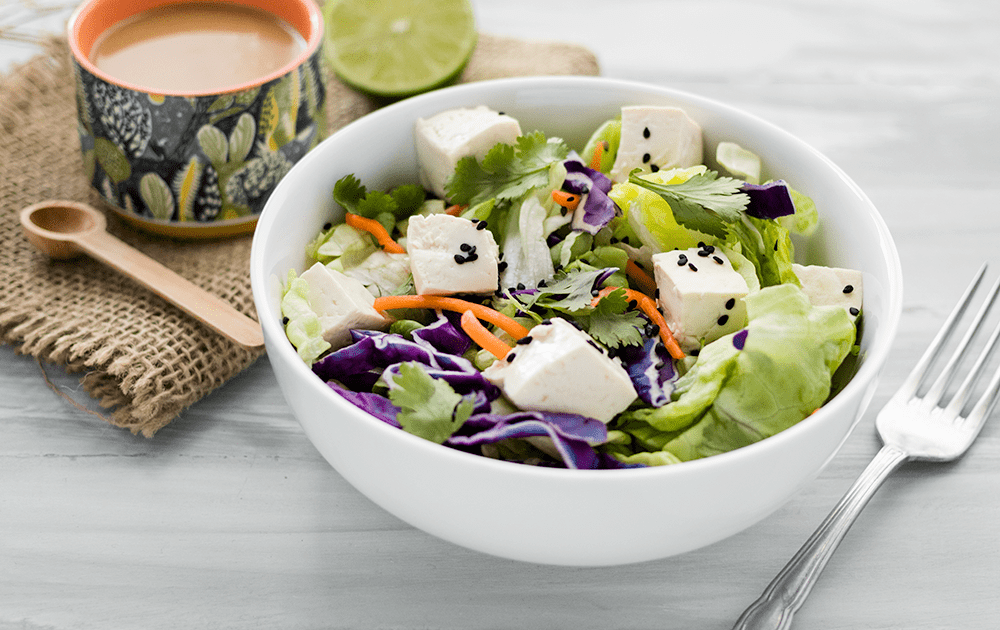 Vegan Thai Salad with Peanut Dressing