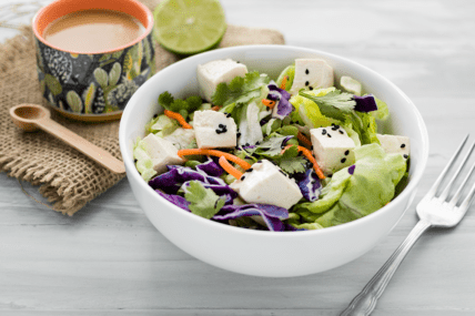 Vegan Thai Salad with Peanut Dressing