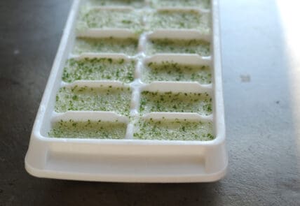 Vodka, Melon and Mint Ice Cubes