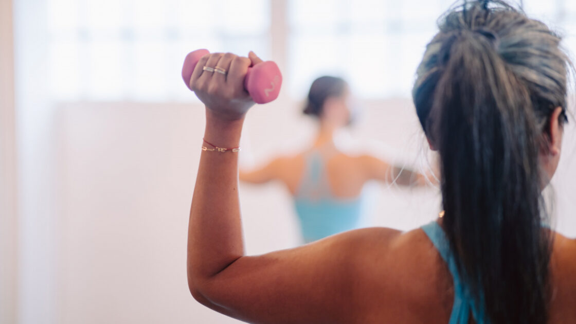 woman working out