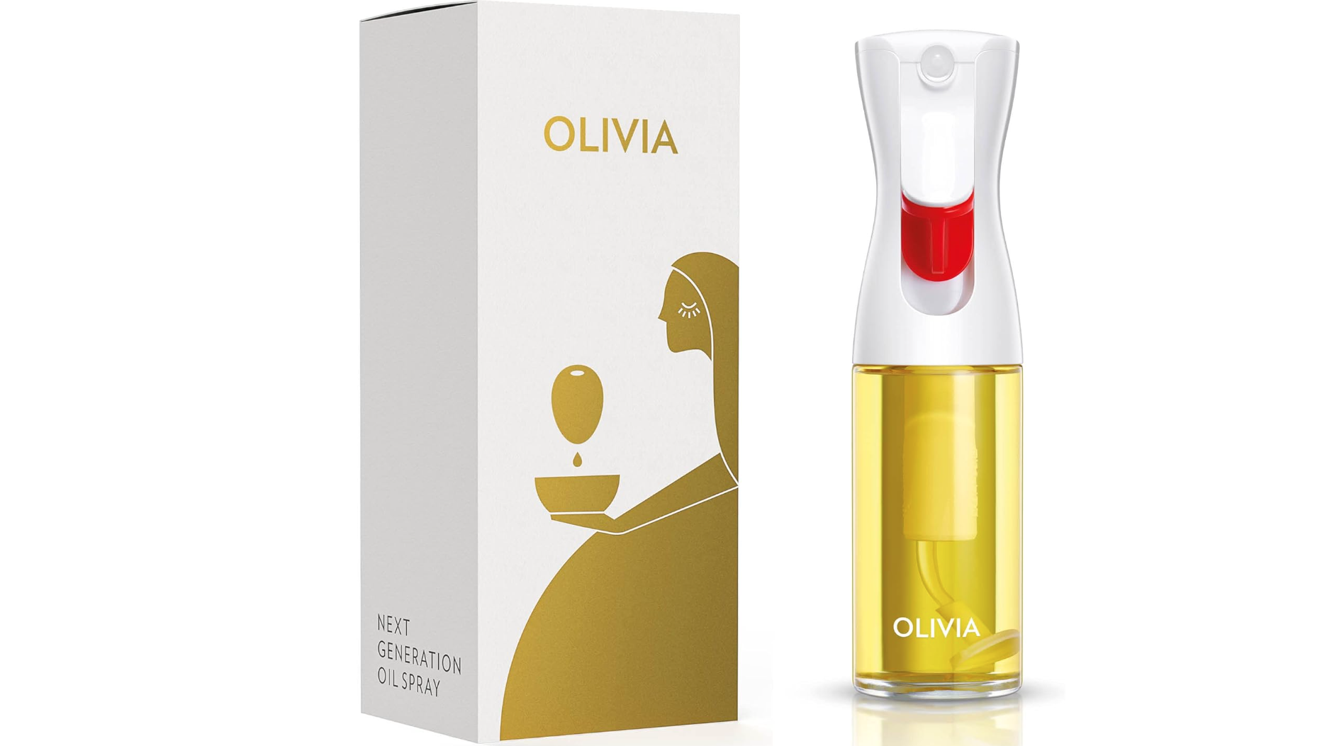 image of a glass bottle for spray oil