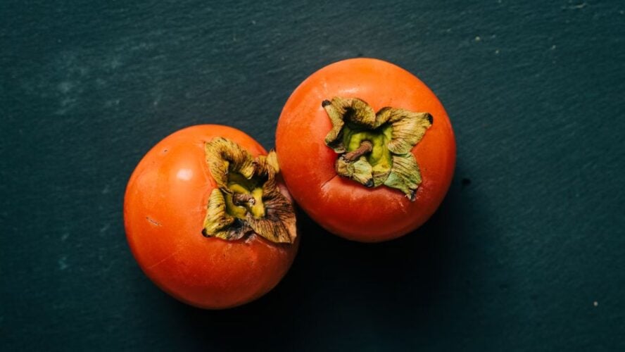 fall vegetables and fruits Persimmons Unsplash