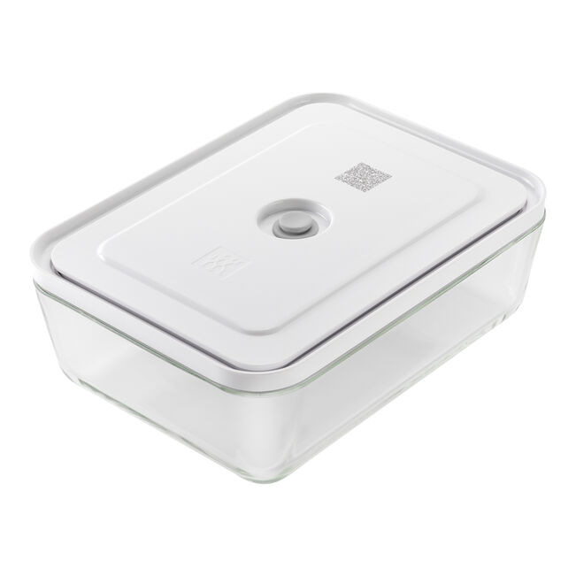 Image of Zwilling glass vacuum fridge container in grey.