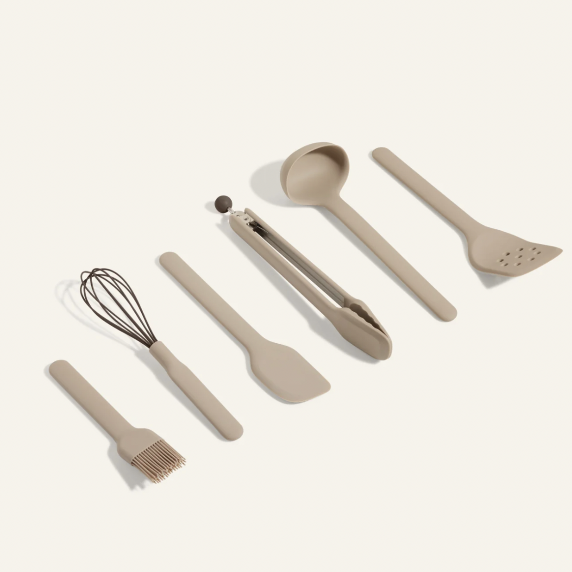 Image of Our Place's silicone Utensil Essentials in Steam.