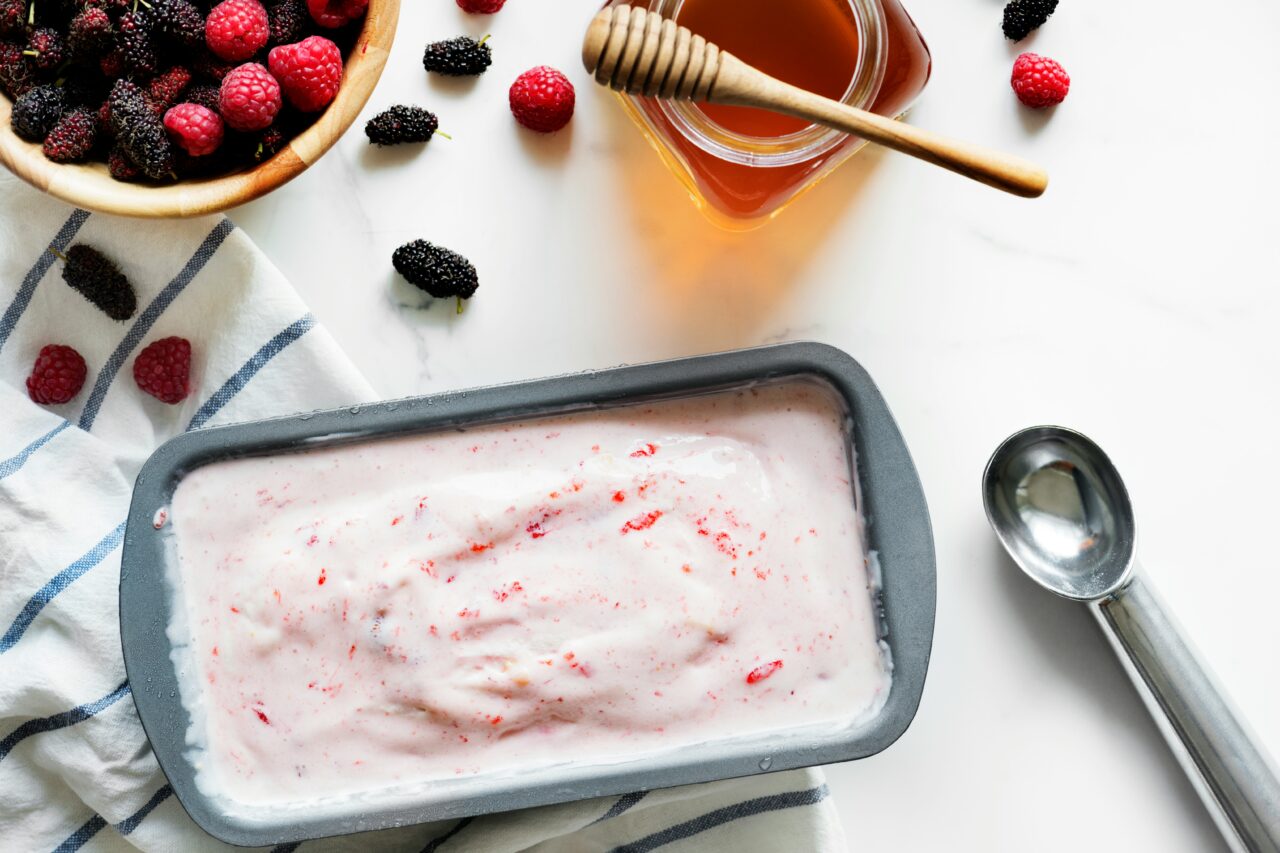 Image of a frozen yogurt recipe which is one way to add this healthy longevity food to your diet.