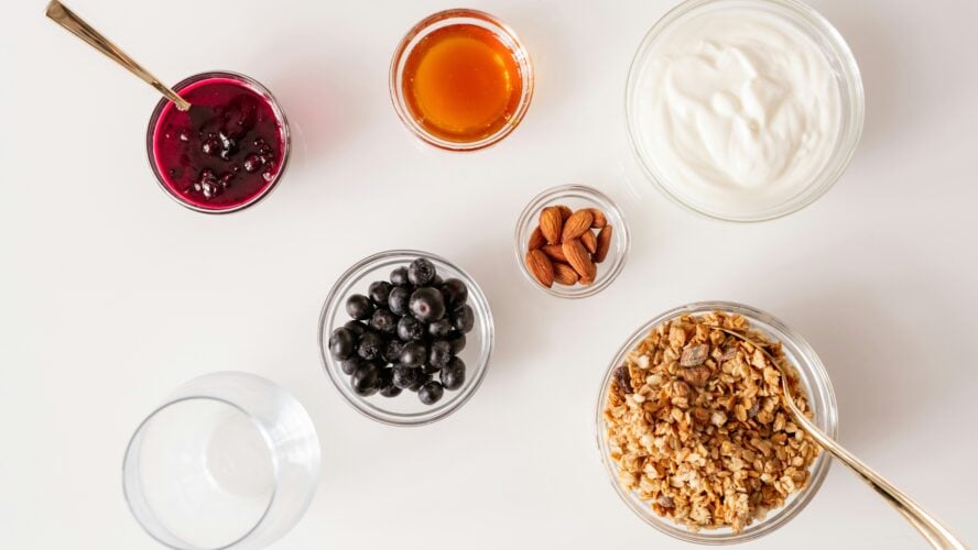 image of yogurt with different toppings, but which is the Best yogurt for gut health