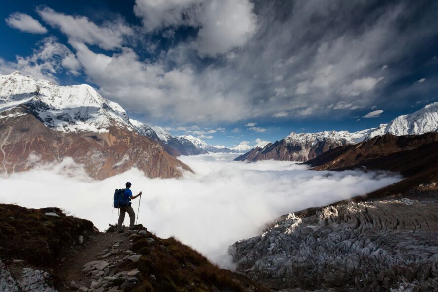 Hiking and Climbing Mountains Himalayas Unsplash