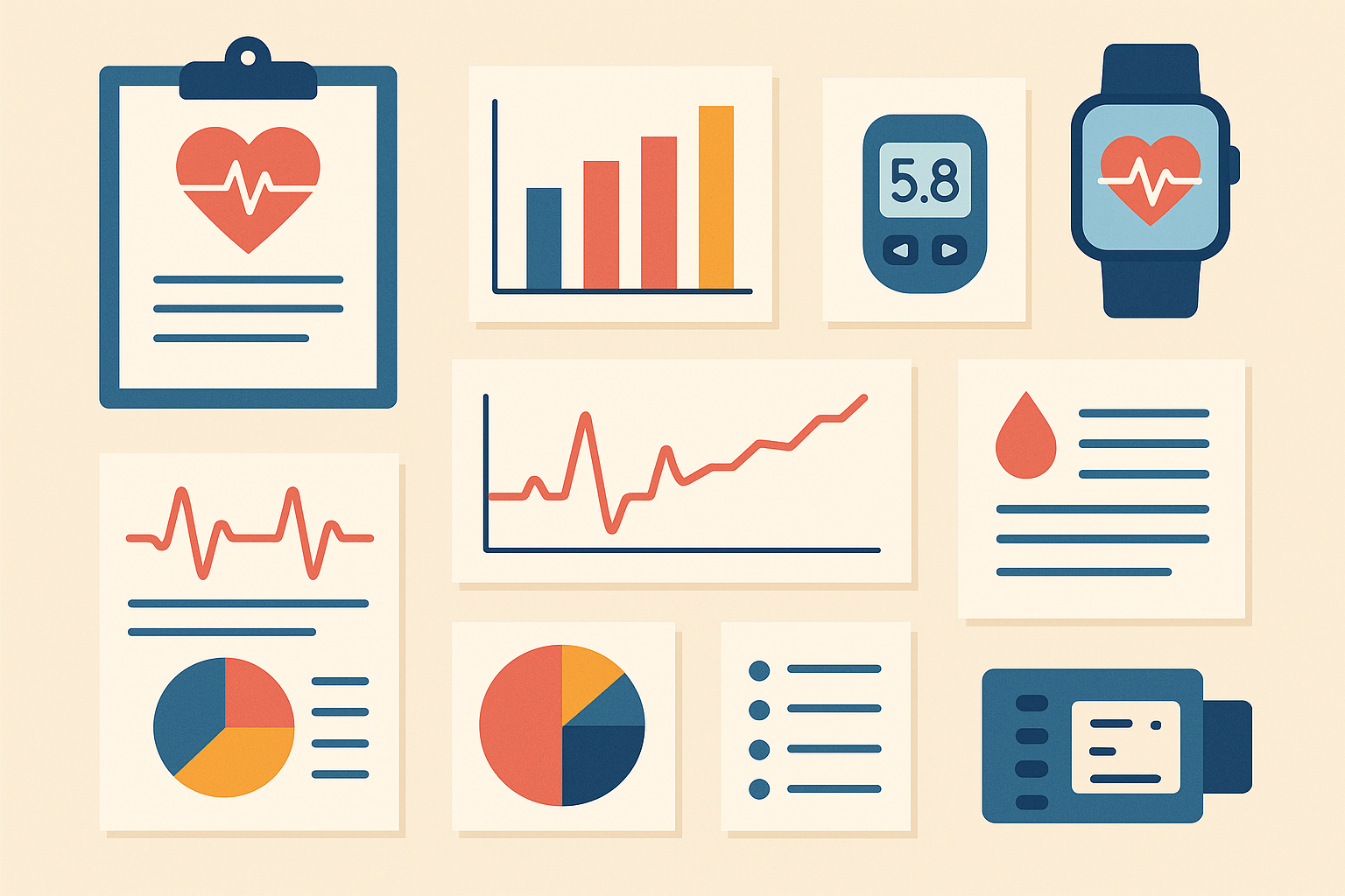 Long-term health monitoring and biomarkers