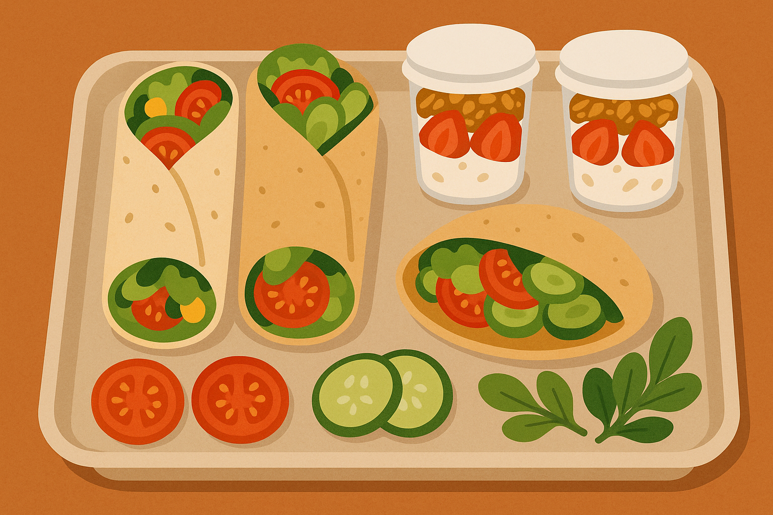 Quick and portable high-fiber lunch options