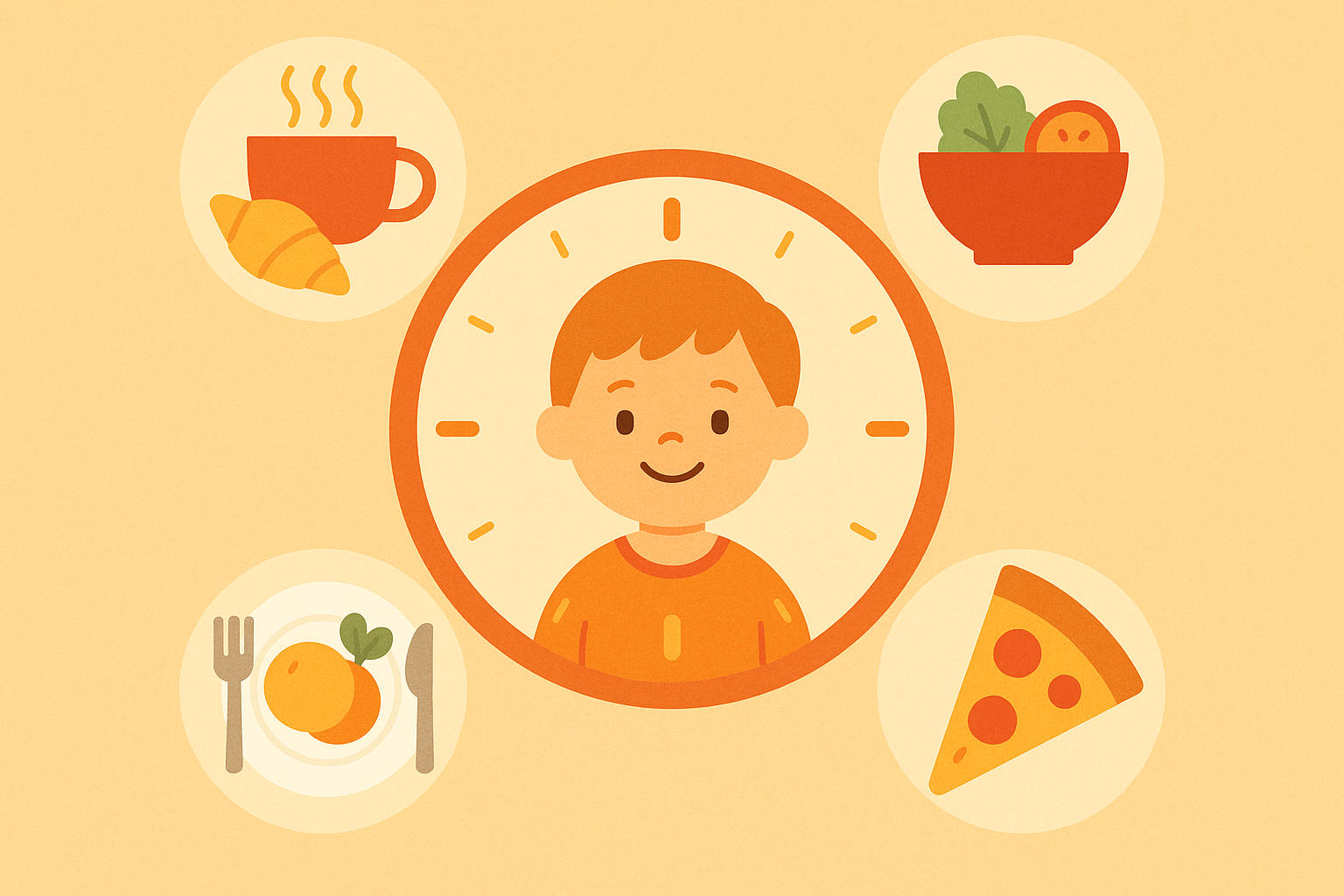 Child's circadian rhythm and meal timing