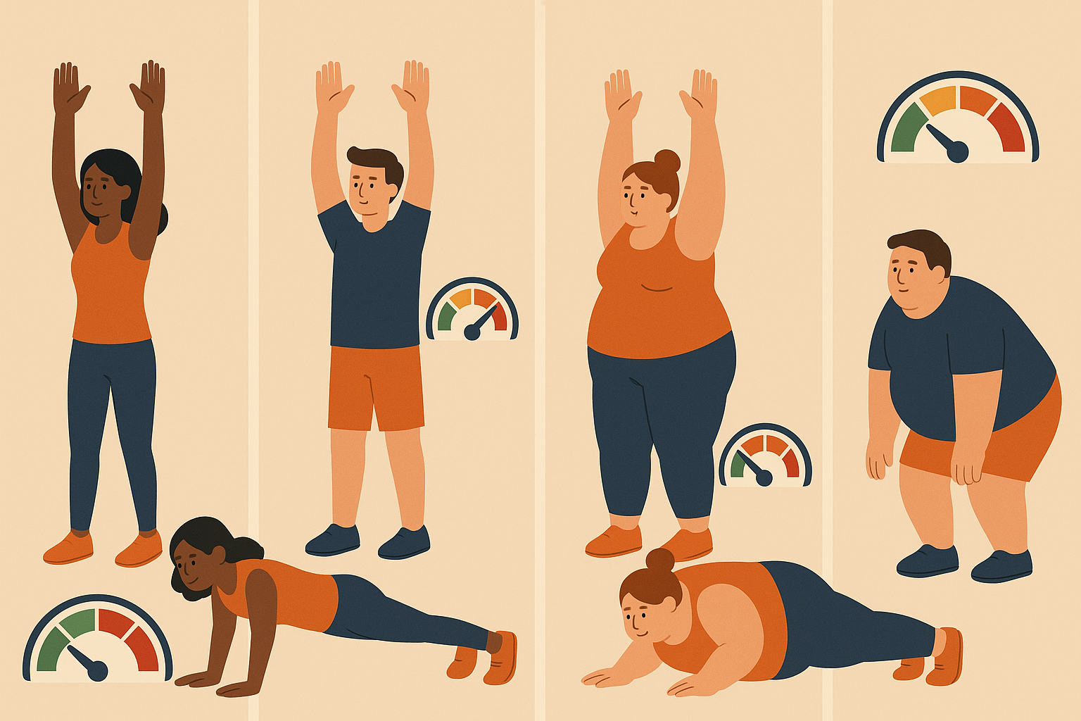 Body type variations affecting burpee calorie burn