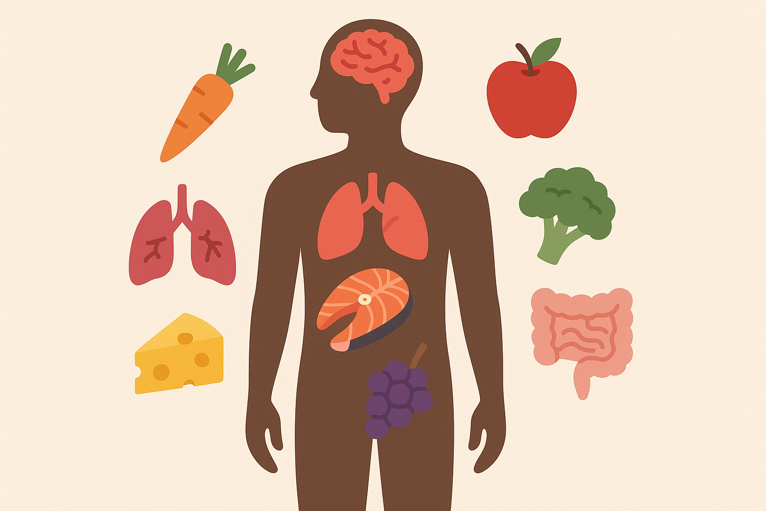 Targeted rainbow foods for specific health goals