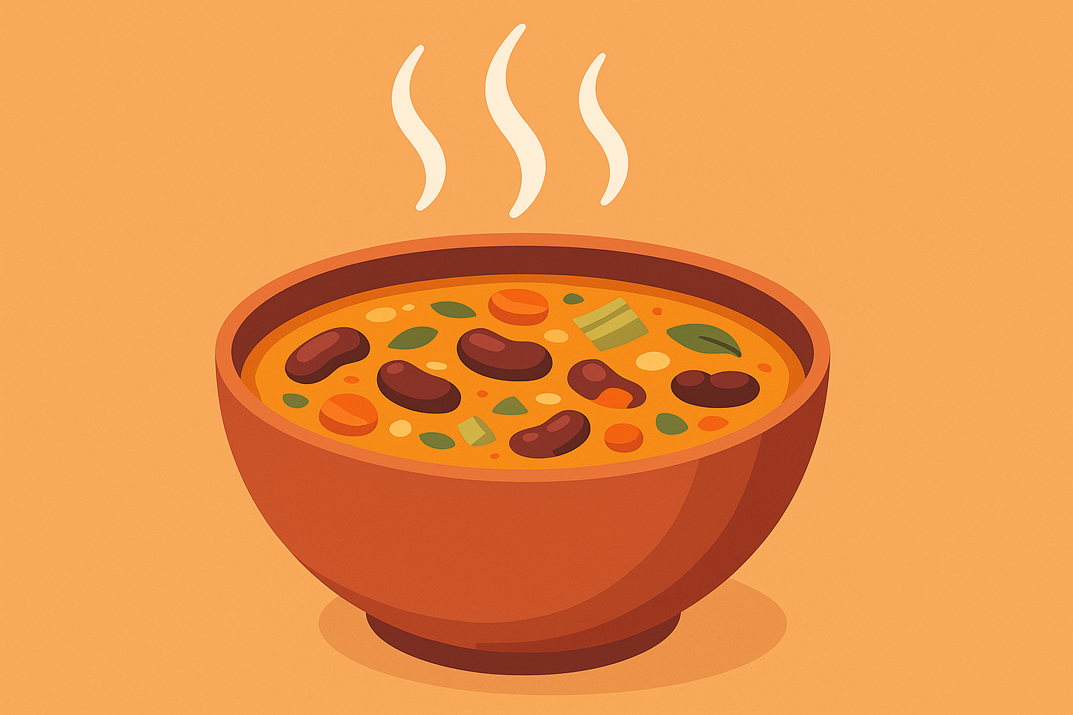 Bowl of creamy butternut squash soup with white beans
