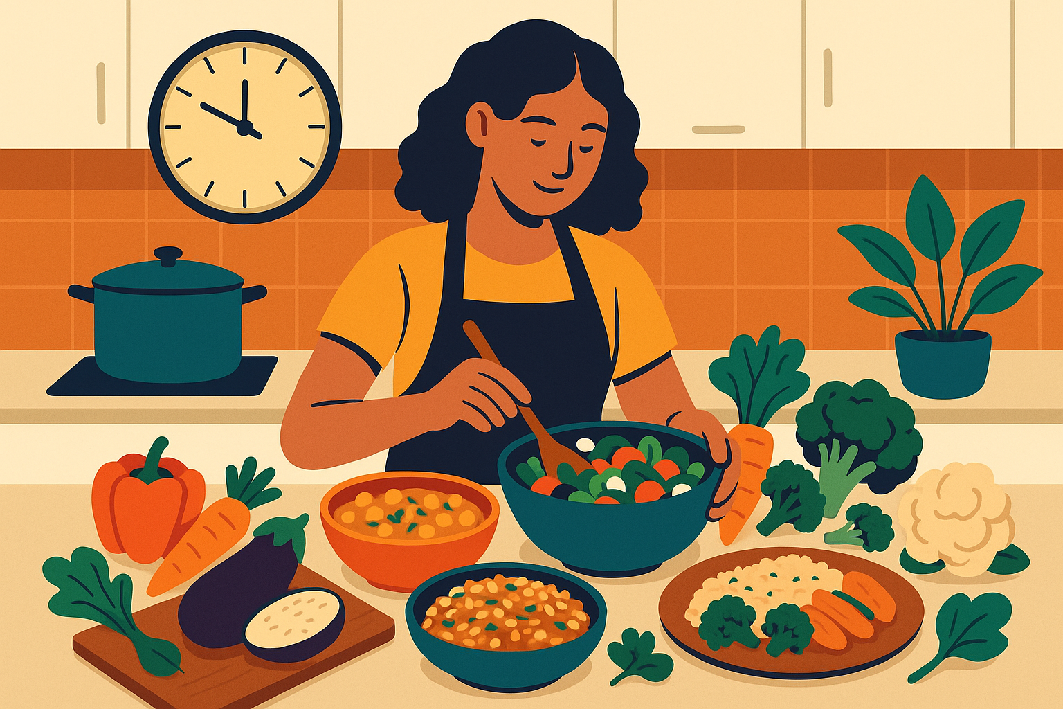 Vegetarian meal plan for weight loss framework