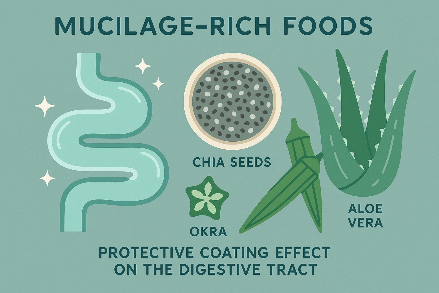 Mucilage-rich foods for digestive healing