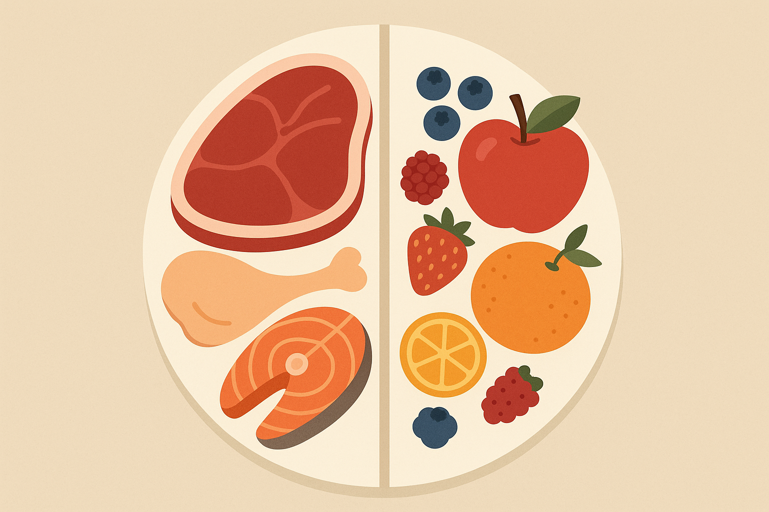 Meat and fruit diet meal plan overview