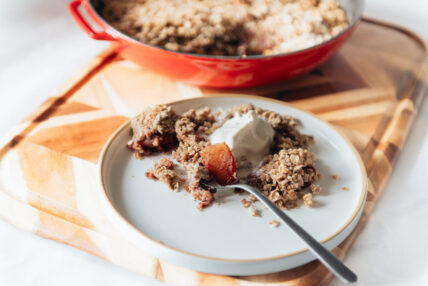 apple crisp recipe oats Cranberry and apple dessert recipe oats.